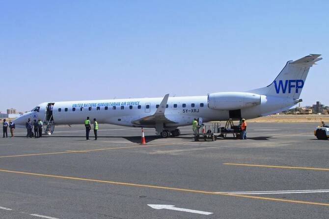  First United Nations Plane Lands at Khartoum Airport After Three Years
